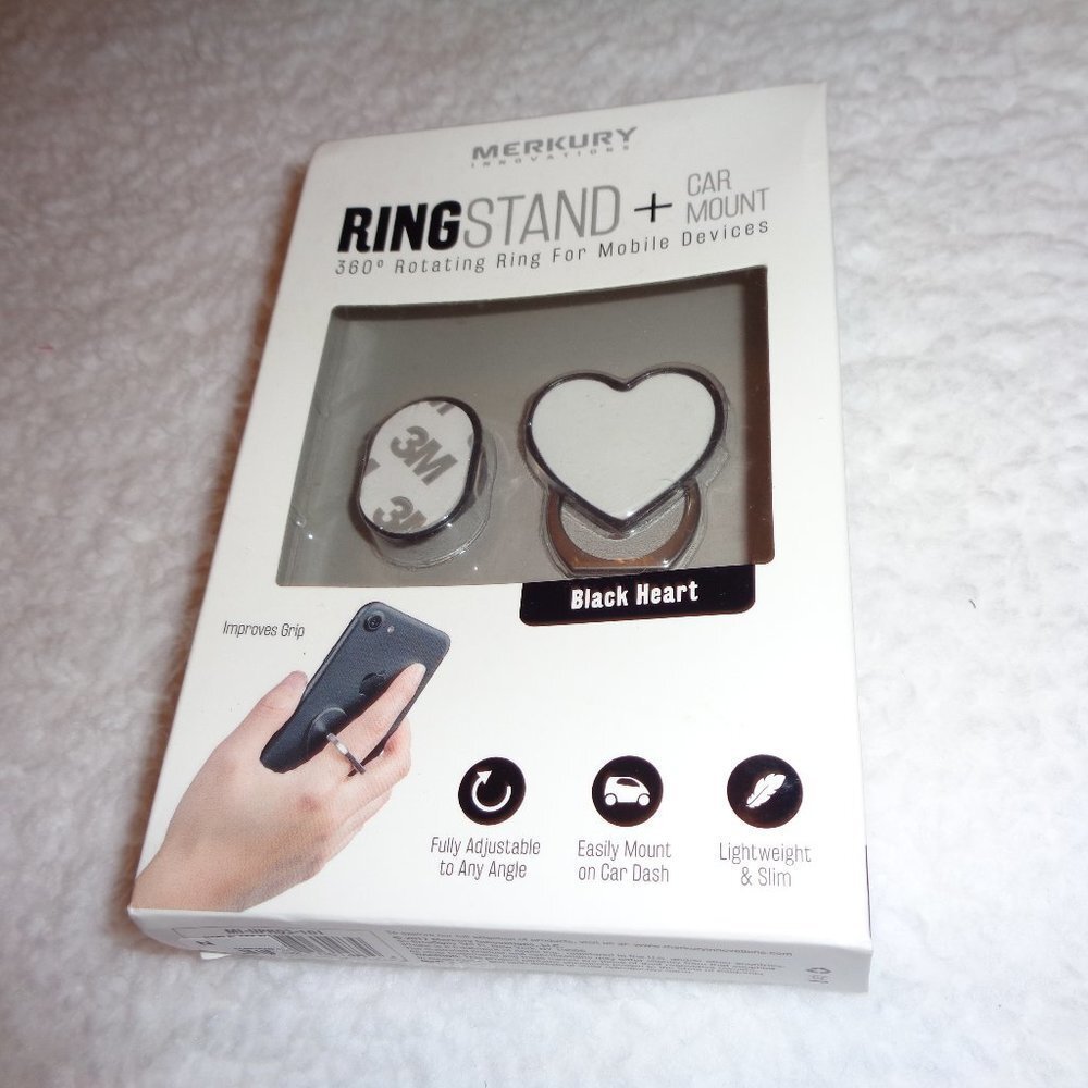 Merkury INNOVATIONS RINGSTAND + Car Mount NIB